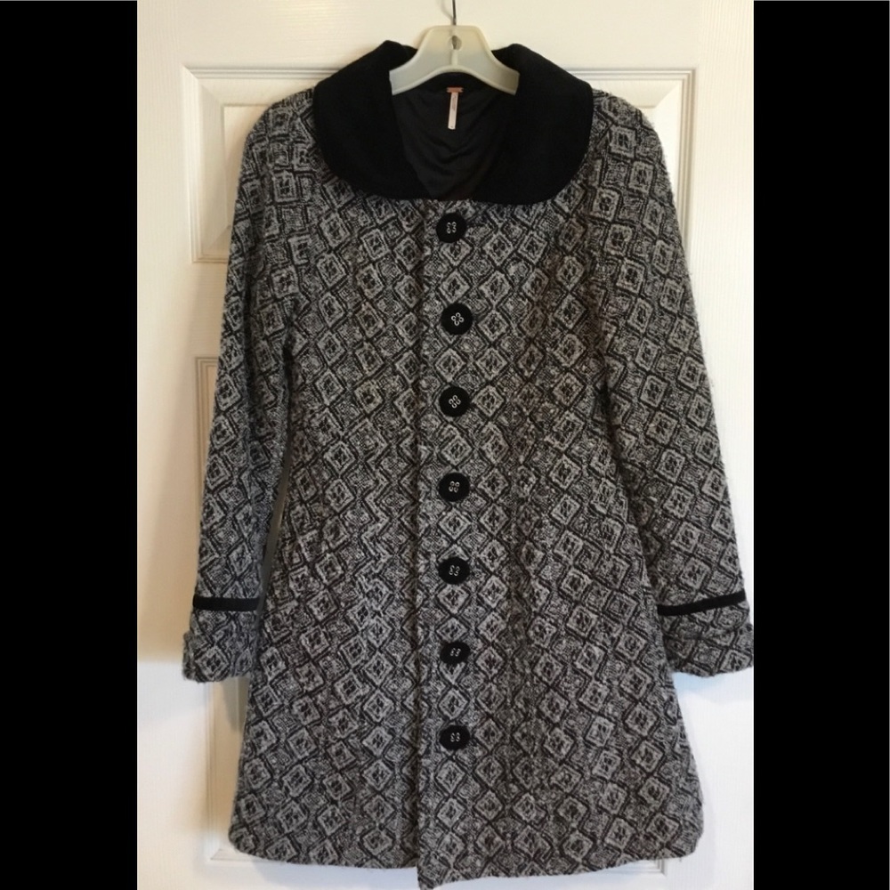 Free People Tapestry Coat Size 8